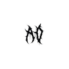 AO monogram logo design letter text name symbol monochrome logotype alphabet character simple logo
