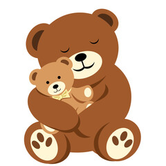 Teddy Bear Hugging Baby Teddy