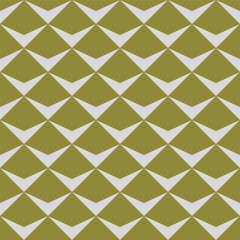 Abstract seamless pattern with green deltoid rectangles on dark green background