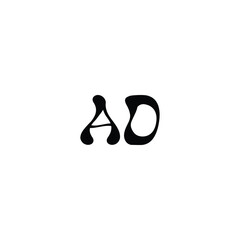 AO monogram logo design letter text name symbol monochrome logotype alphabet character simple logo