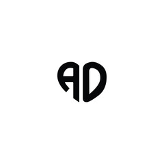 AO monogram logo design letter text name symbol monochrome logotype alphabet character simple logo