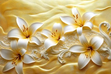 Fototapeta premium An artistic representation of nature's elegance with a bright backdrop.