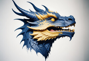 a photo of dragon head generative AI