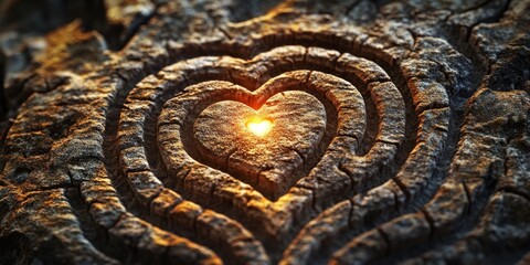 The endless maze represents the complexities of love and connection. 