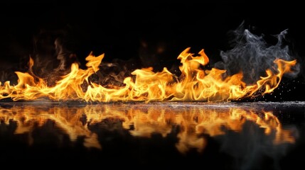 A powerful visual representing heat and energy on a black canvas.