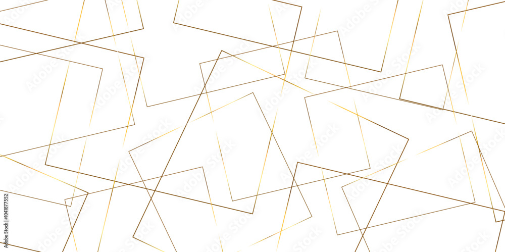 Aufkleber Abstract background golden square stock line background. abstract artistic of geometric background Gold gradient abstract seamless vector pattern. Minimal style website banner, decoration Vector.	