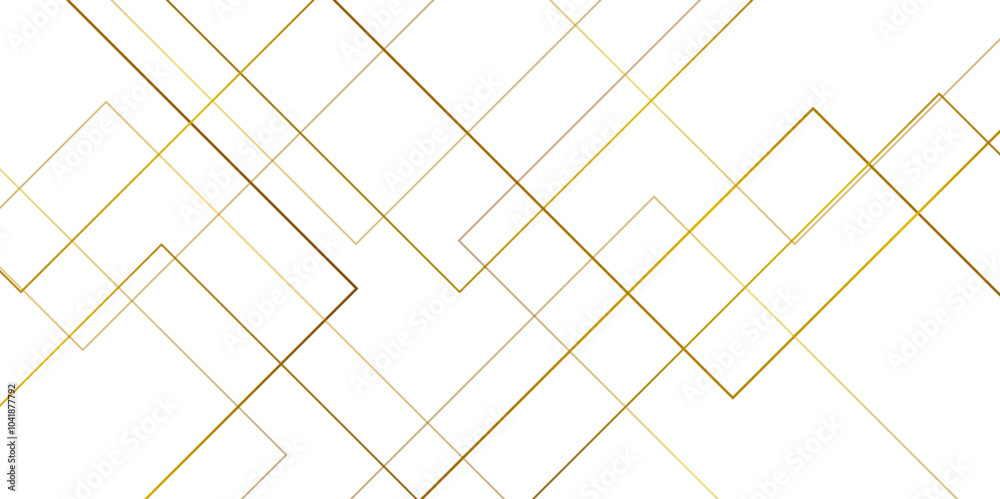 Aufkleber Abstract background golden square stock line background. abstract artistic of geometric background Gold gradient abstract seamless vector pattern. Minimal style website banner, decoration Vector.	