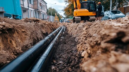 Fototapeta premium Key Considerations in Installing Water Pipes
