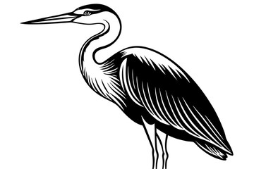 Obraz premium Creative Cute Bird line art vector design with a white background 