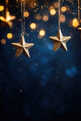 Fototapeta premium Holiday star abstract background. Template for greeting card poster design