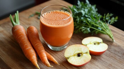 Carrot and Apple Juice on
