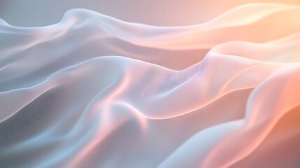 Obraz premium Fluid shapes in soft hues moving fluidly across the background for a tranquil feel