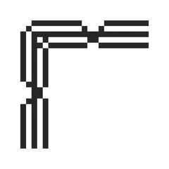 border frame corner pixel art