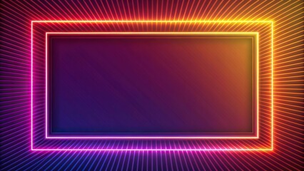 Abstract background with leading lines and rectangle shape
