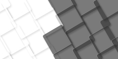 Abstract background with white, gray line and digital technology background. White, gray geometric minimal and rectangle shape banner design. Modern background used about technology. 