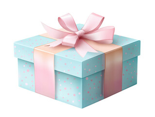 Obraz premium Delightful gift box with pink ribbon for special occasions