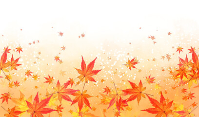 秋の紅葉をイメージした背景