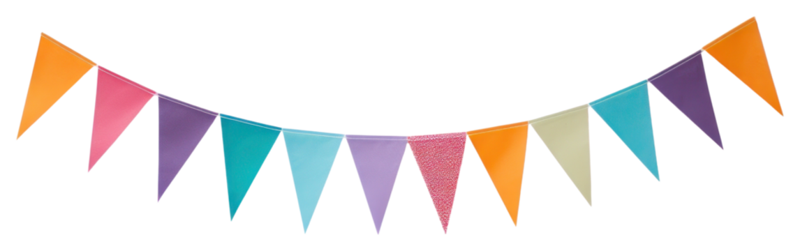 PNG Colorful festival party bunting celebration decoration dynamite.
