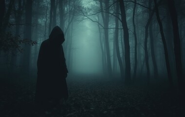 Mystery and Suspense: Hooded Stranger in the Woods