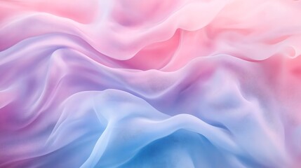 Fototapeta premium Fluid flowing lines in soft pastel tones blending seamlessly for a relaxing visual