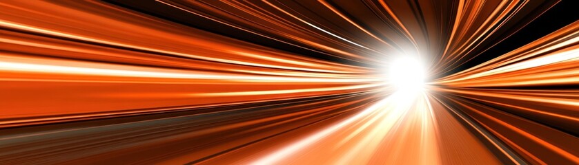 Abstract image depicting dynamic light streaks converging towards a bright center.