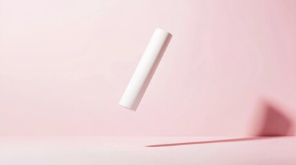 a simple cosmetic bottle floating