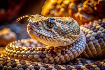 Fototapeta premium High-Quality Rattlesnake Product Photography for Wildlife Enthusiasts and Nature Lovers