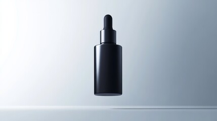 a sleek cosmetic bottle on white background