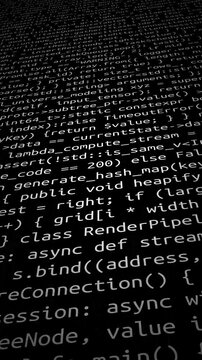 Conceptual java code of web page or javascript programming concept. Simulation of abstract software computer programming code.