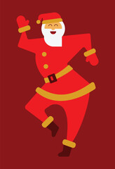 dancing santa claus in a red suit
