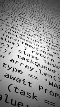 Conceptual java code of web page or javascript programming concept. Simulation of abstract software computer programming code.