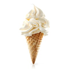 Ice cream cone isolated on white background