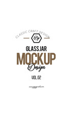 Glass Jar Design mockup