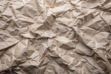 Crumpled gray craft paper for packaging background