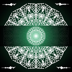 uxury mandala design template	

