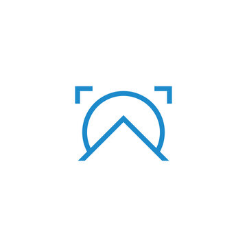focus home logo design vector template
