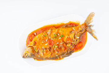 Chinese food tomato sweet and sour fish