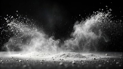 Depth of field texture overlay on black