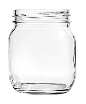 PNG Empty glass jar minimalist aesthetics container.