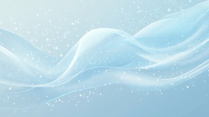 A light blue gradient with sparkling particles, evoking a sense of calm and futuristic design.