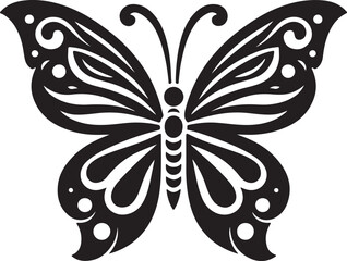 butterfly icon silhouette vector design with white background