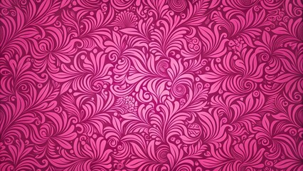 Decorative pink ink art on white background