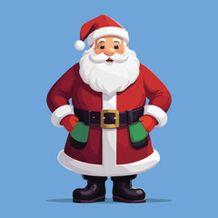 Cheerful Santa Claus Vector Illustration