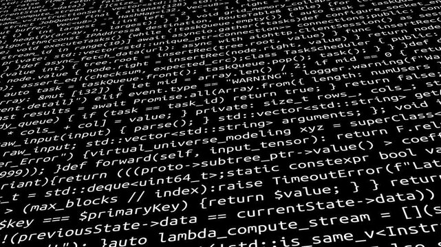 Conceptual java code of web page or javascript programming concept. Simulation of abstract software computer programming code.