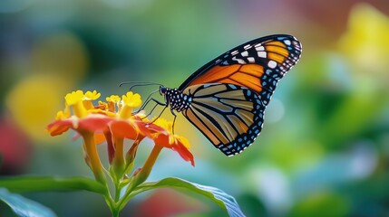 Fototapeta premium Monarch Butterfly on a Flower