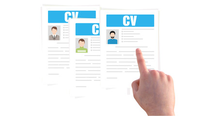 Business process management and automation concept with person moving wooden pieces on flowchart diagram. Workflow implementation to improve productivity and efficiency. Management and organization CV