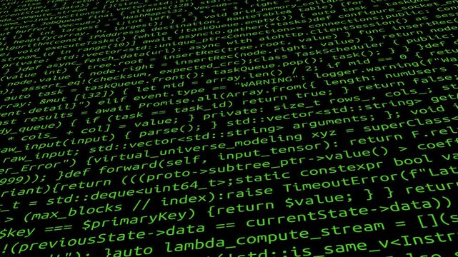 Conceptual java code of web page or javascript programming concept. Simulation of abstract software computer programming code.