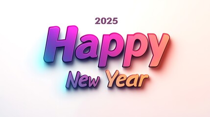 Obraz premium Sparkling 2025 New Year Celebrations in Various Styles and Vibrant Colors