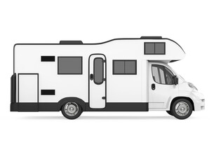 Camper Van Isolated