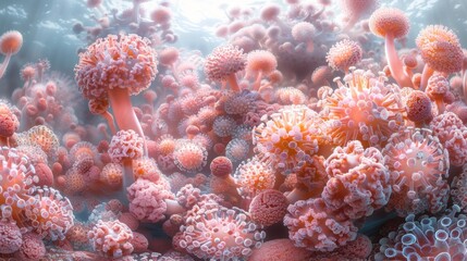 An immersive 360-degree panorama of adaptive immunity, showcasing the specific immune response mediated by T and B lymphocytes